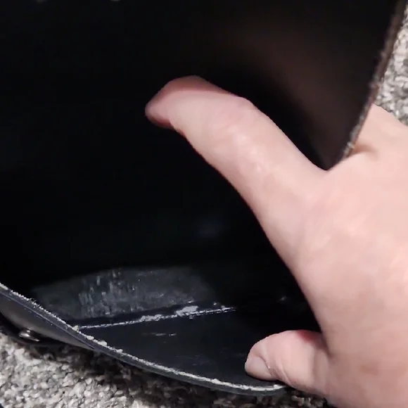 Black Leather Crossbody Bag - Picture 6 of 6